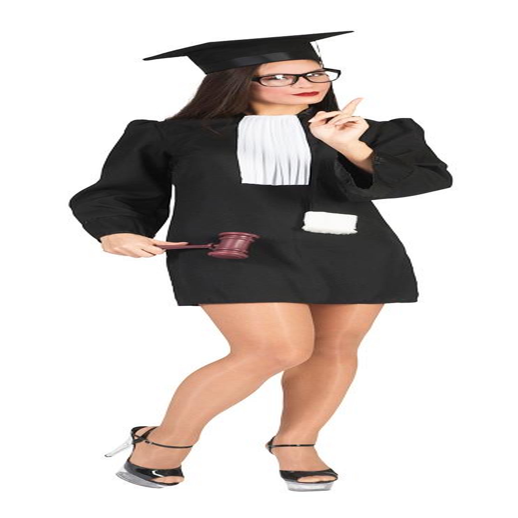 FUNNY FASHION Costume de Juge - Sexy - Femme - S