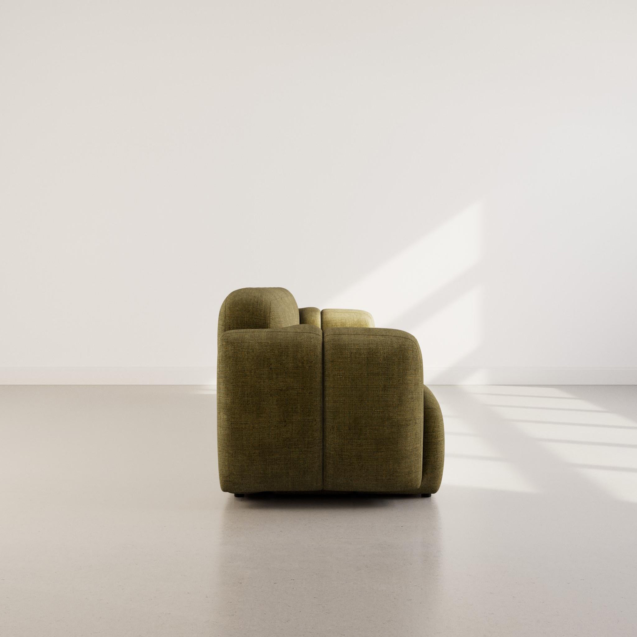 Voir la diapositive 6 : BEST MOBILIER Grace - canapé modulable 3 places en velours texturé