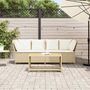 Voir la diapositive 3 : VIDAXL Canape de jardin avec coussins beige resine tressee