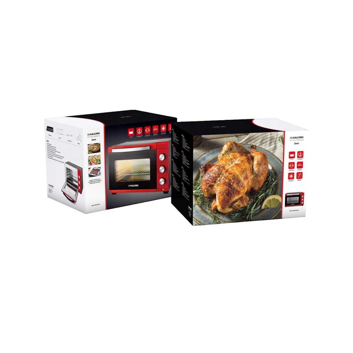 TKG Mini four Kalorik TKG Team avec rôtisserie rouge