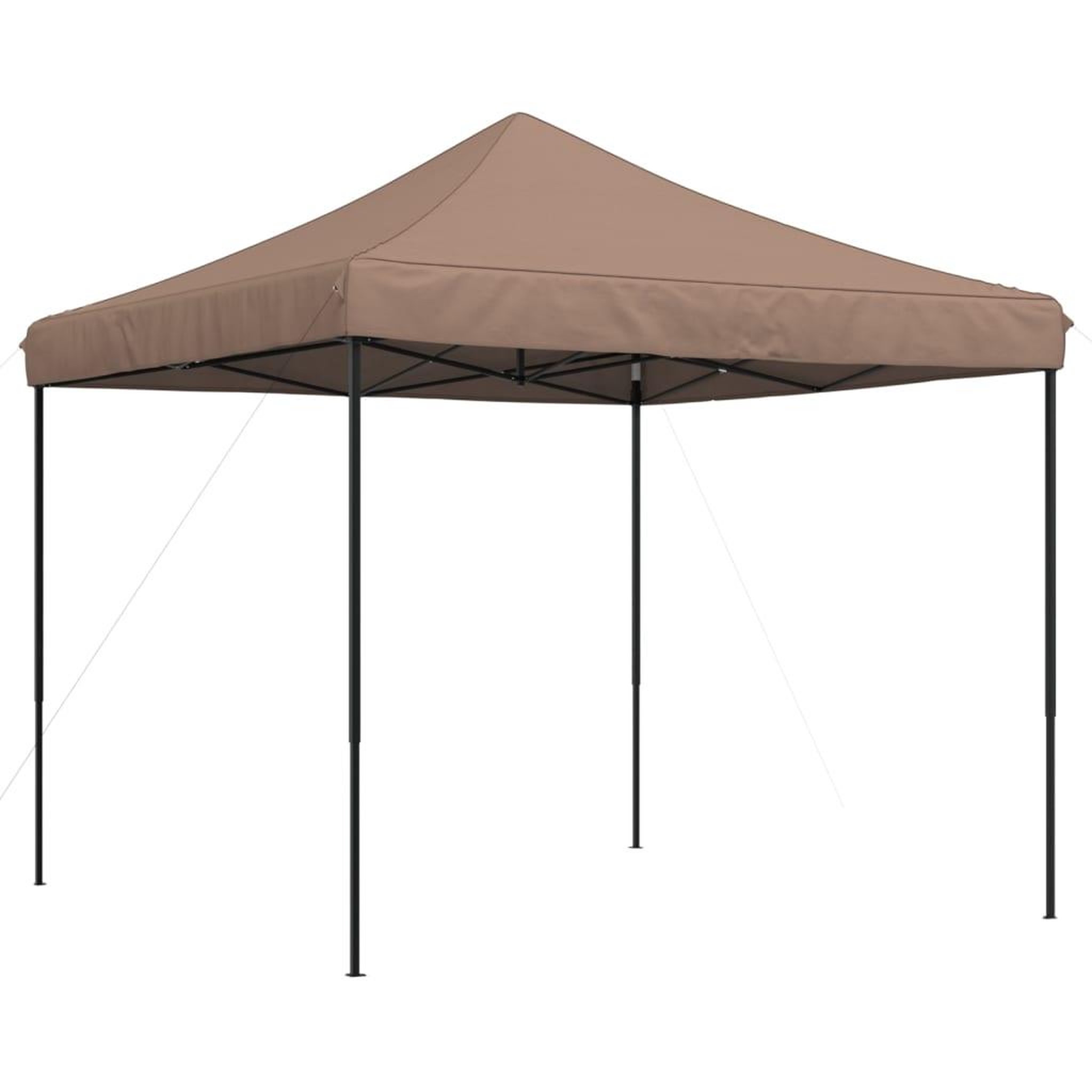 Voir la diapositive 2 : VIDAXL Tente de reception pliable escamotable marron 292x292x315 cm