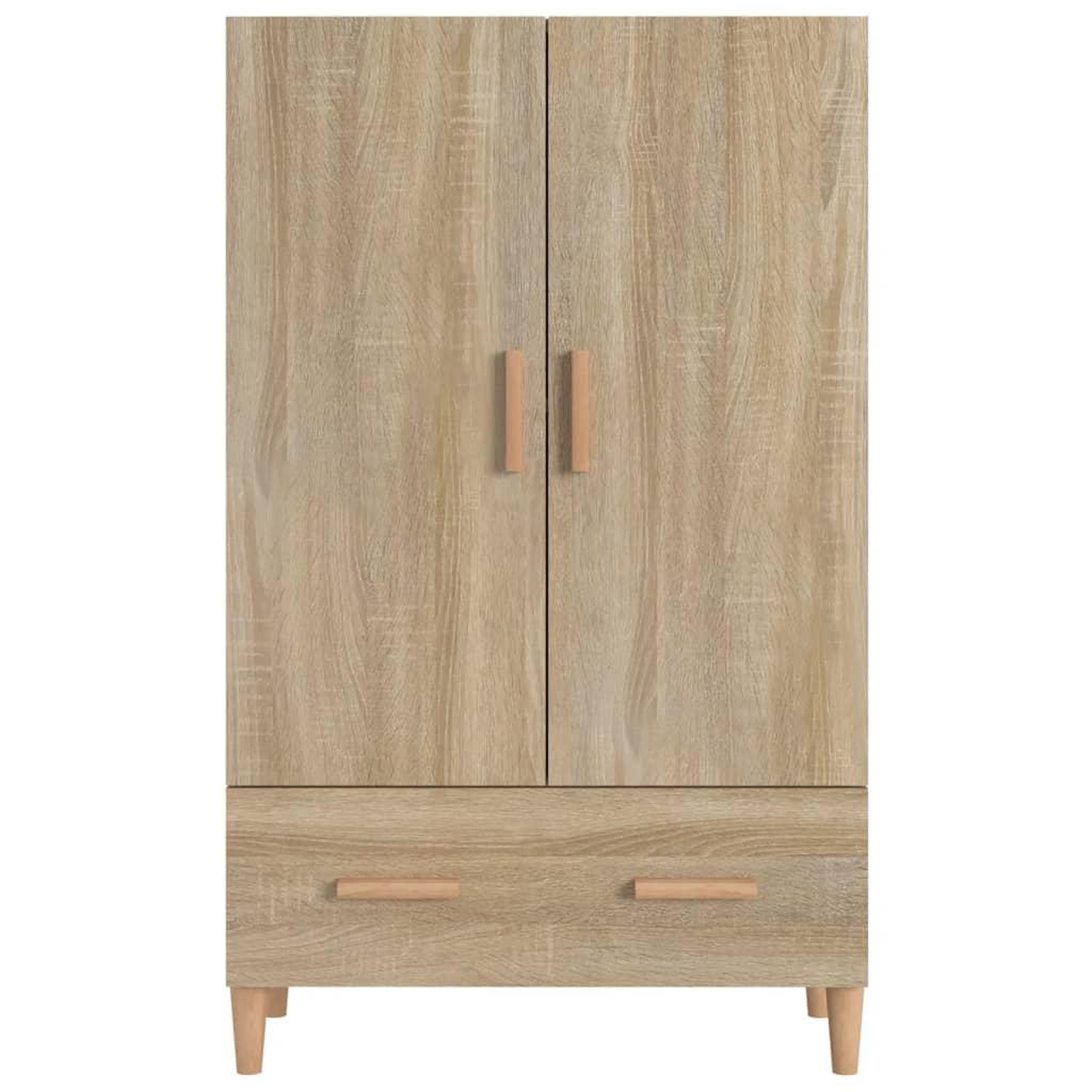 Voir la diapositive 3 : VIDAXL Buffet haut Chene sonoma 70x31x115 cm Bois d'ingenierie