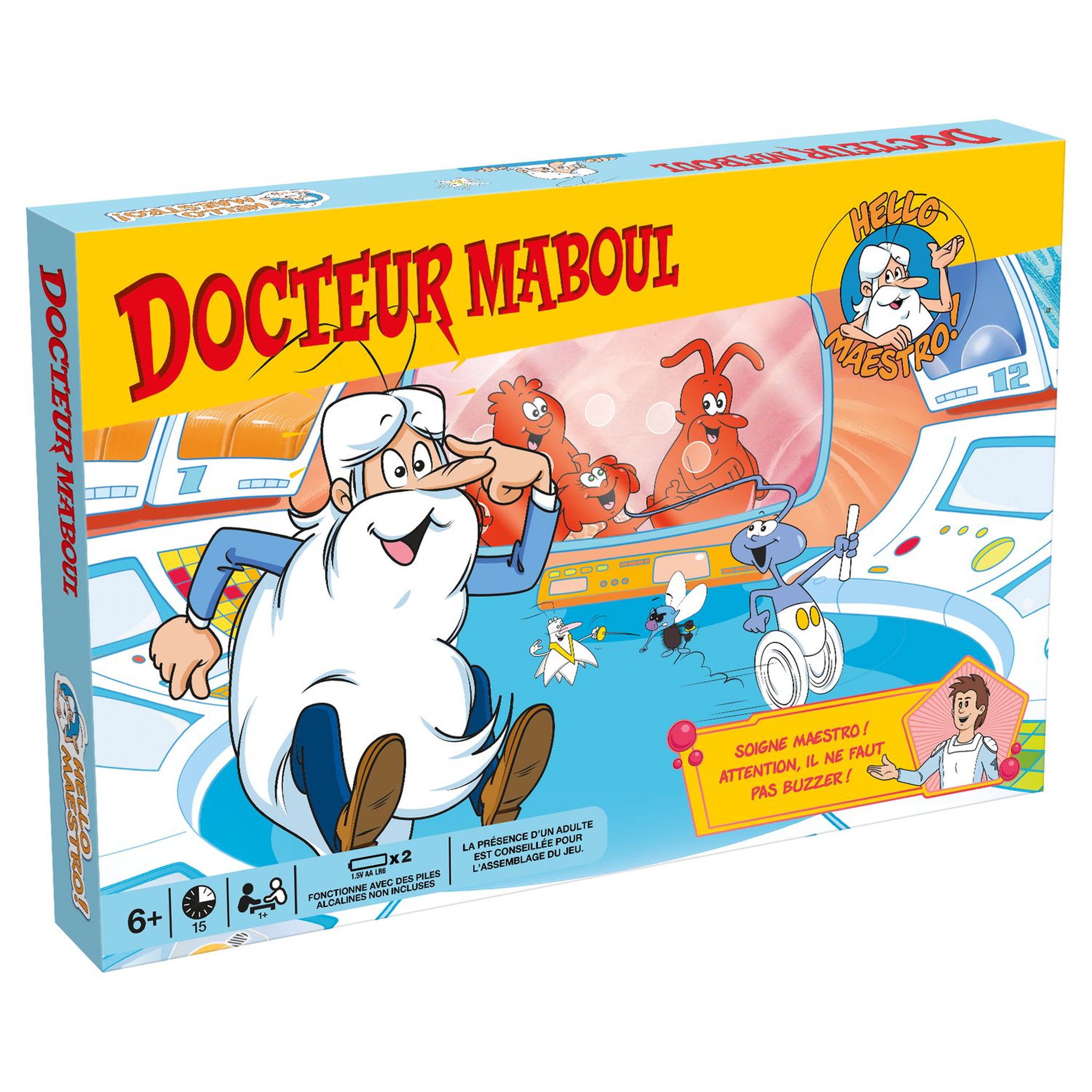 Voir la diapositive 1 :  WINNING MOVES Jeu Docteur Maboul Hello Maestro La vie 
