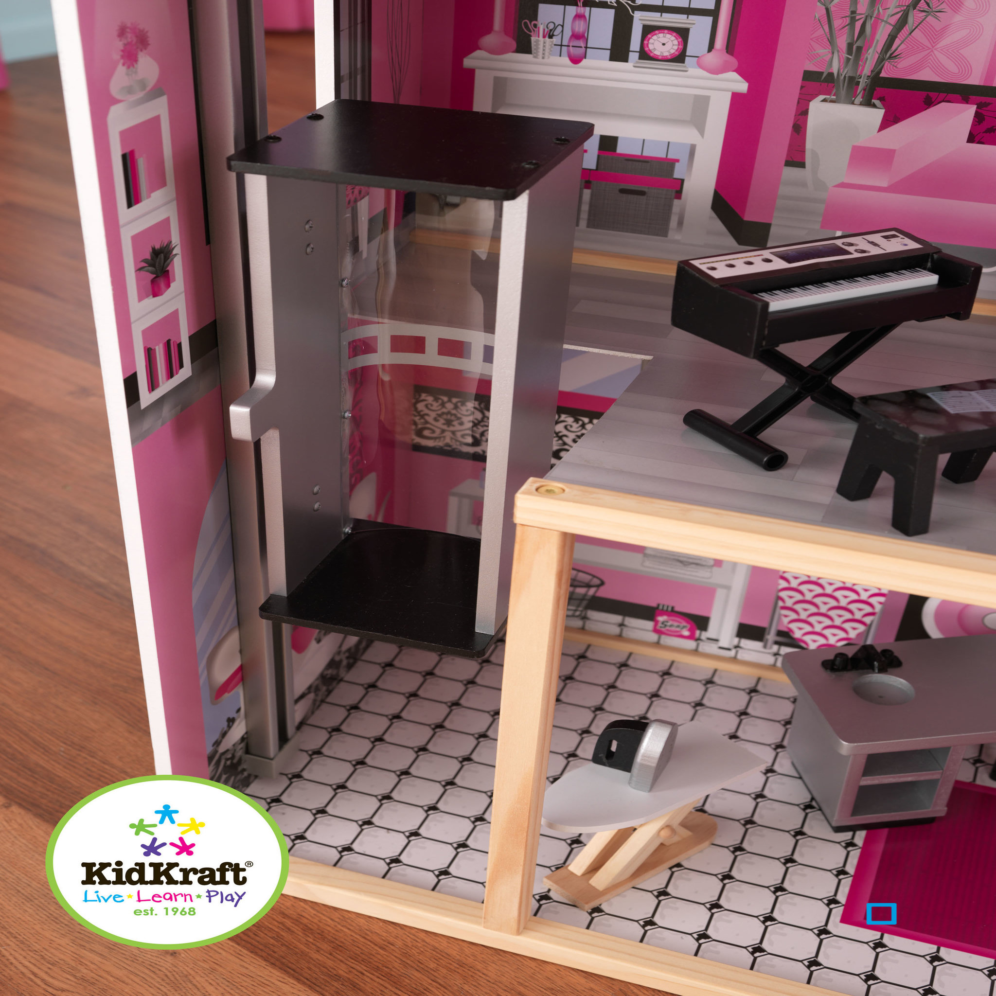 Voir la diapositive 7 : Kidkraft Maison de poupée bois Sparkle