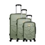 LES P'TITES BOMBES LPB LPB LUGGAGE - Set de 3 Valises AELYS 75 cm 4 Roues. Coloris disponibles : Beige, Gris