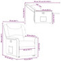 Voir la diapositive 6 : VIDAXL Fauteuil inclinable marron fonce tissu