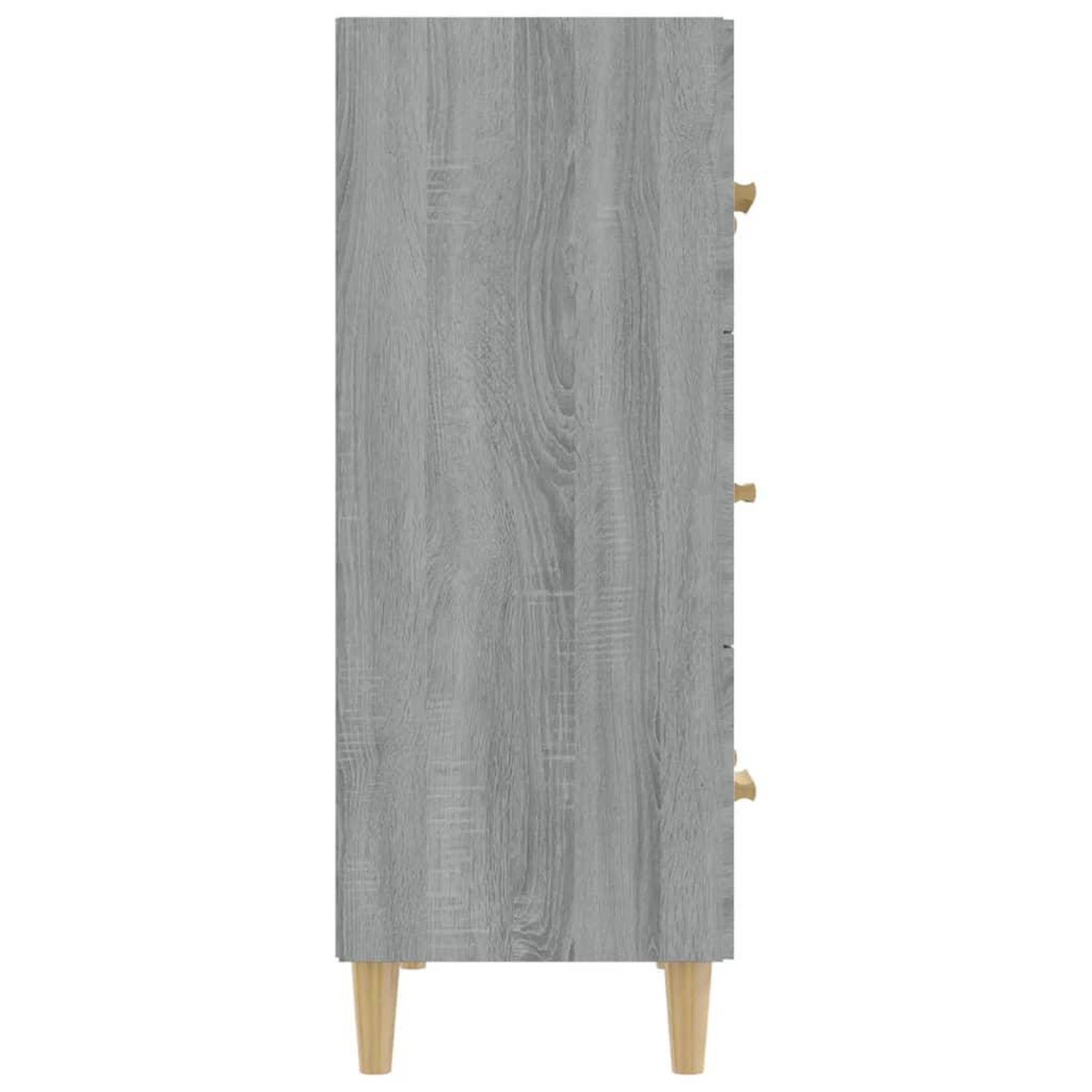 Voir la diapositive 4 : VIDAXL Buffet Sonoma gris 70x34x90 cm Bois d'ingenierie