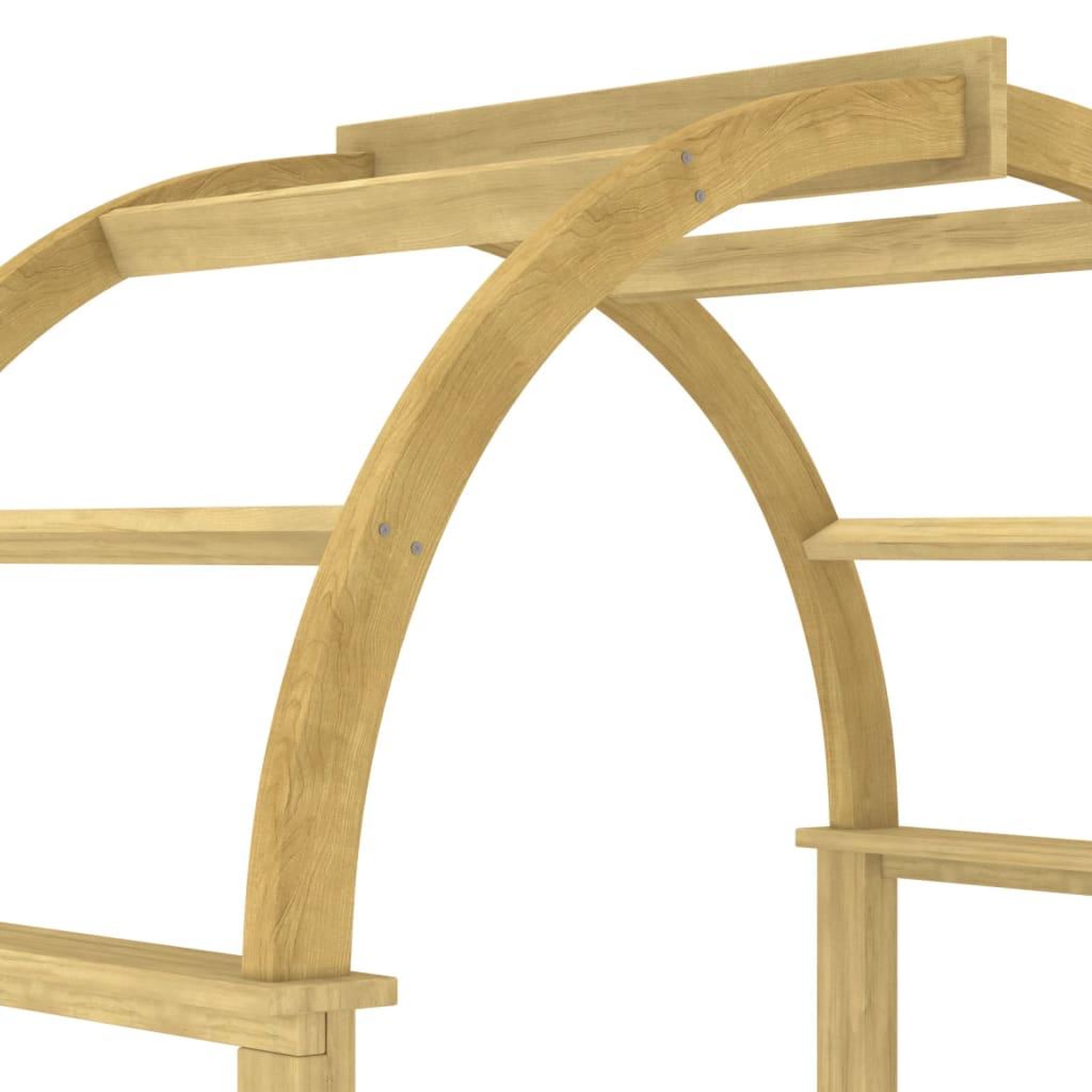 Voir la diapositive 5 : VIDAXL Arche avec treillis 141x97x243 cm Bois de pin massif impregne