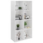 Voir la diapositive 3 : VIDAXL Bibliotheque/Buffet Blanc brillant 66x30x130 cm Bois ingenierie
