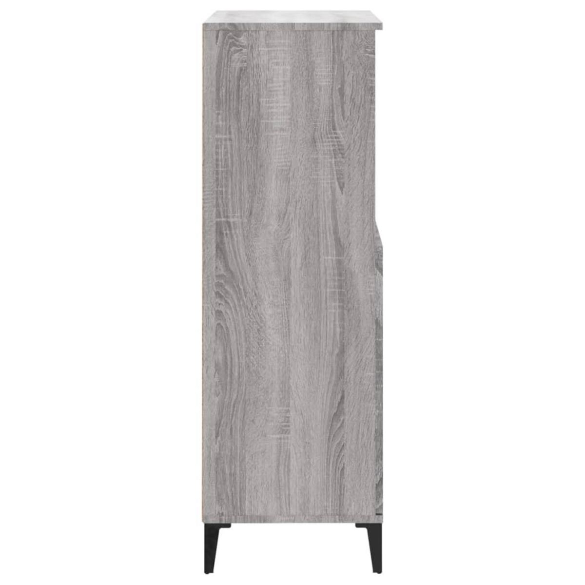 VIDAXL Buffet haut Sonoma gris 60x36x110 cm Bois d'ingenierie