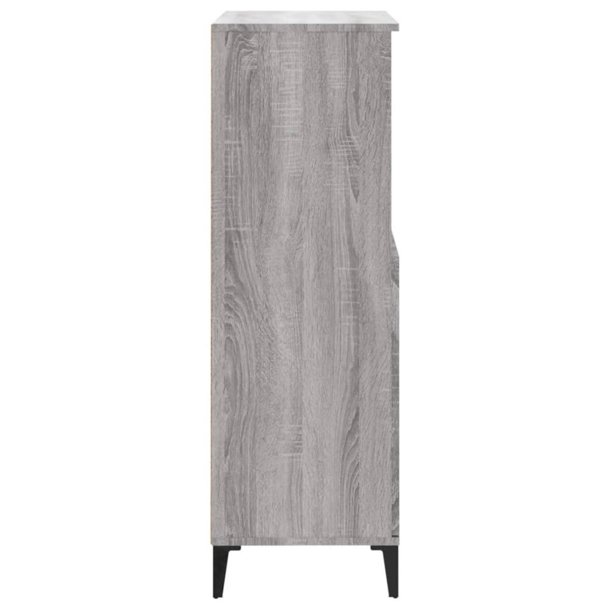 VIDAXL Buffet haut Sonoma gris 60x36x110 cm Bois d'ingenierie