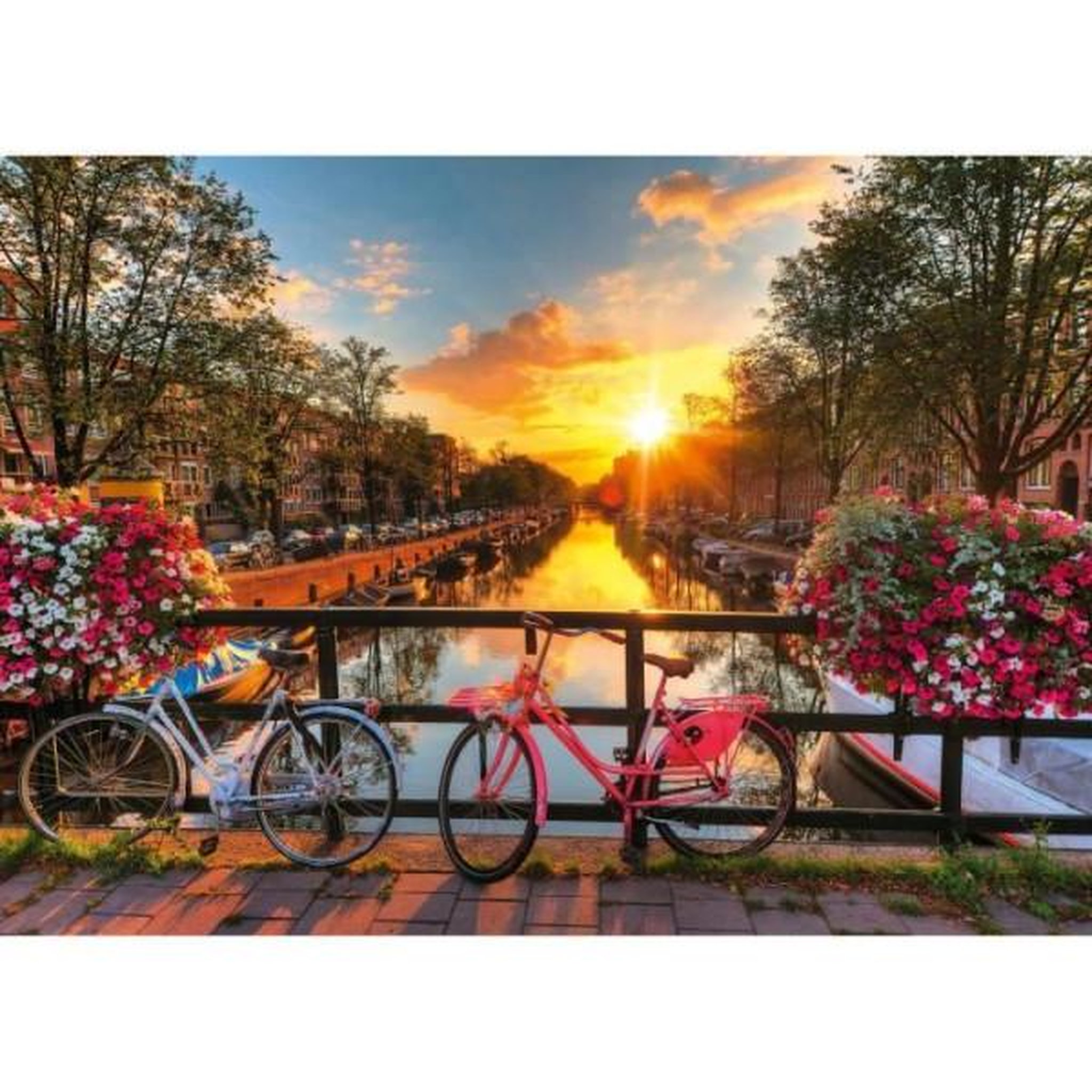 RAVENSBURGER Puzzle 1000 pieces vélos a amsterdam, adultes & enfants des 14 ans, puzzle de qualité supérieure, 12000662, ravensburger