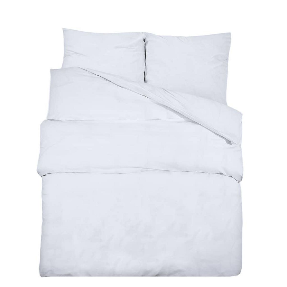 VIDAXL Ensemble de housse de couette Blanc 135x200 cm Coton