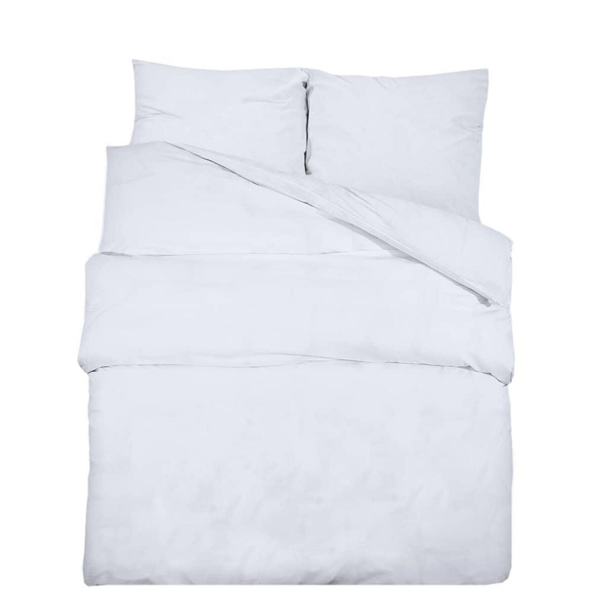 VIDAXL Ensemble de housse de couette Blanc 135x200 cm Coton