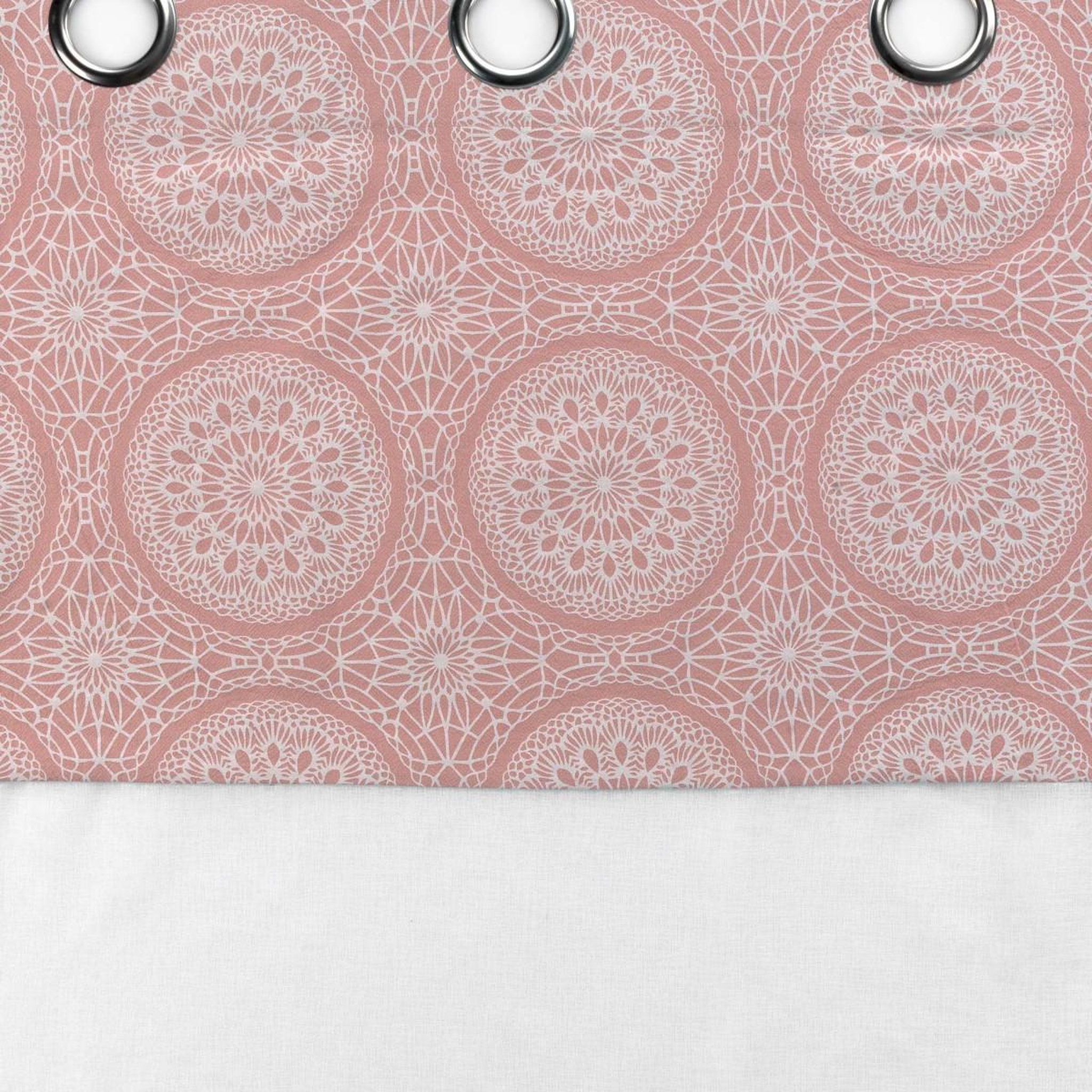 Voir la diapositive 2 : Douceur d'Intérieur Rideau voilage à œillets  sibel  140x240cm rose