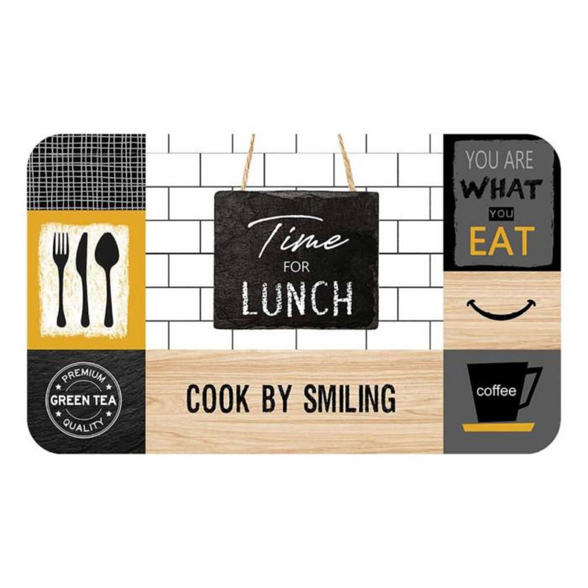 Paris Prix Tapis Déco en Mousse  Arrina  45x75cm Multicolore