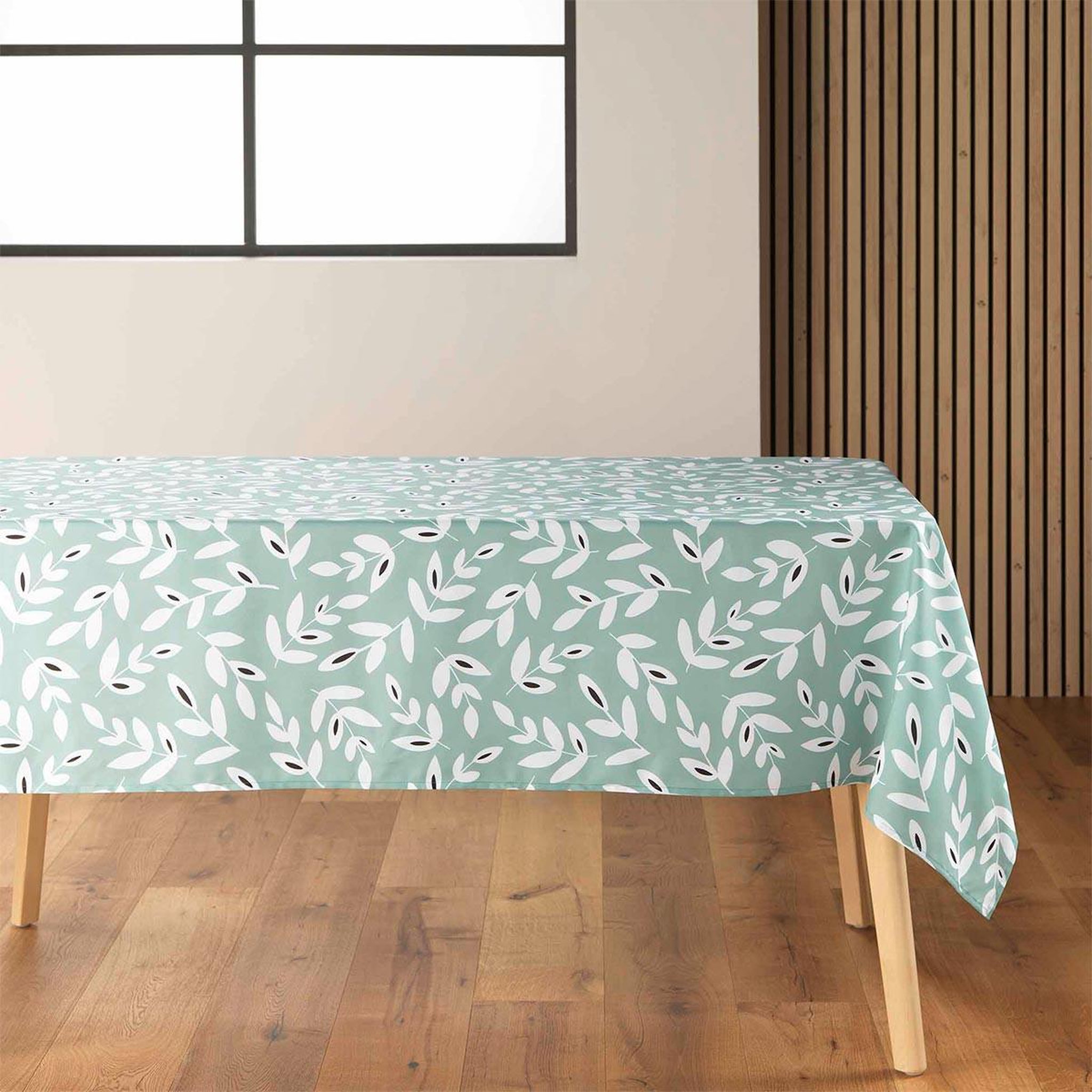 Douceur d'Intérieur Nappe en microfibre  bellys  140x240cm sauge