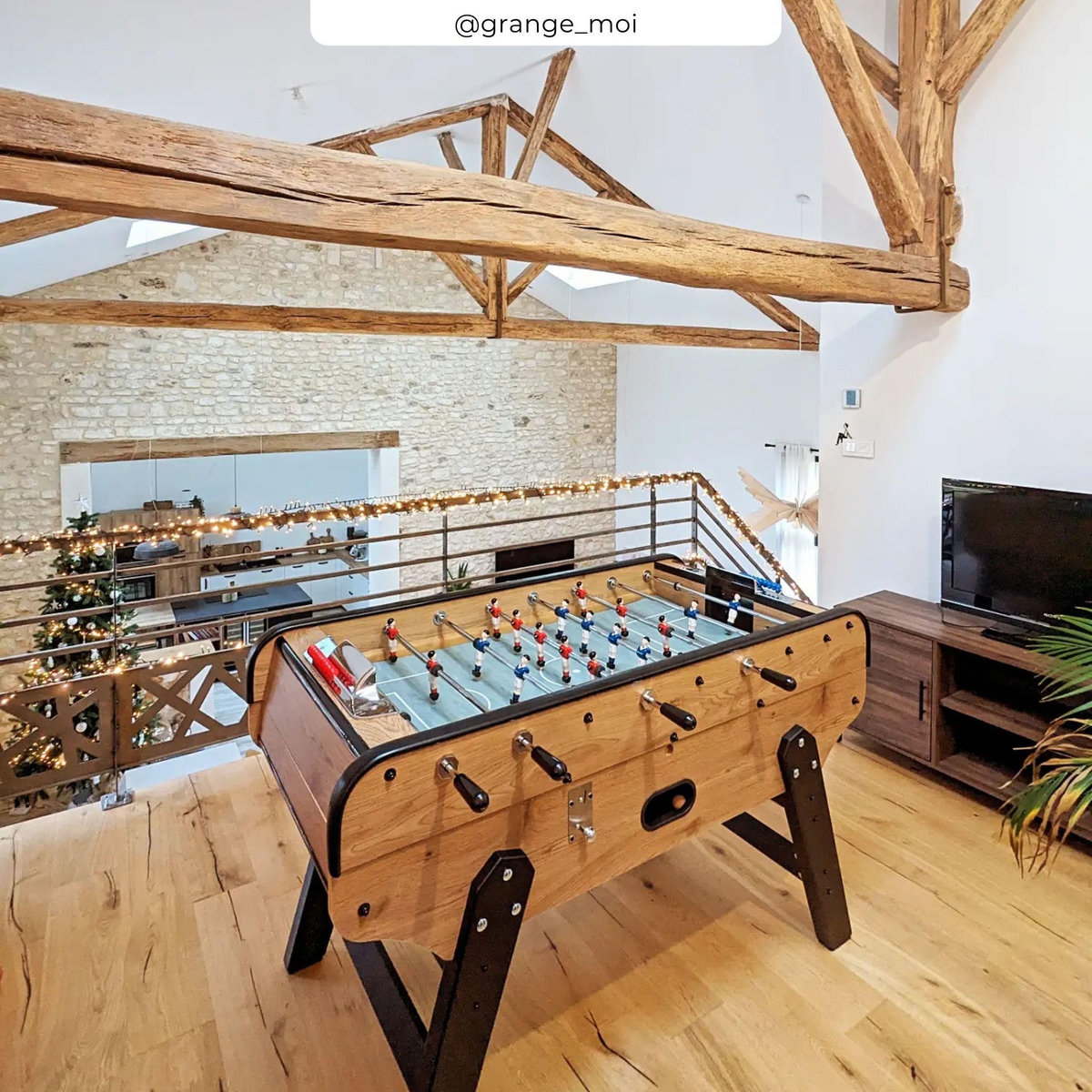 MISTER BABYFOOT Baby foot avec monnayeur en bois clair - Bistrot