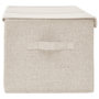 Voir la diapositive 5 : VIDAXL Boîte de rangement Tissu 50x30x25 cm Creme