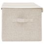 Voir la diapositive 5 : VIDAXL Boîte de rangement Tissu 50x30x25 cm Creme
