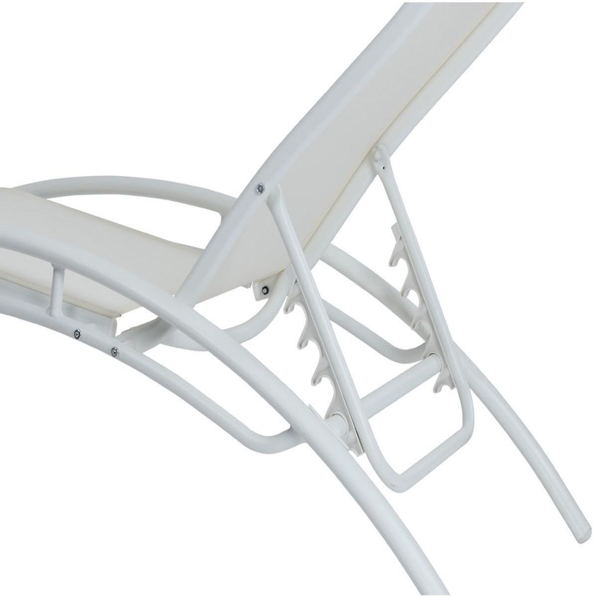 Habitat et Jardin Bain de soleil en aluminium  Beauty  - Phoenix - Ecru - Lot de 2