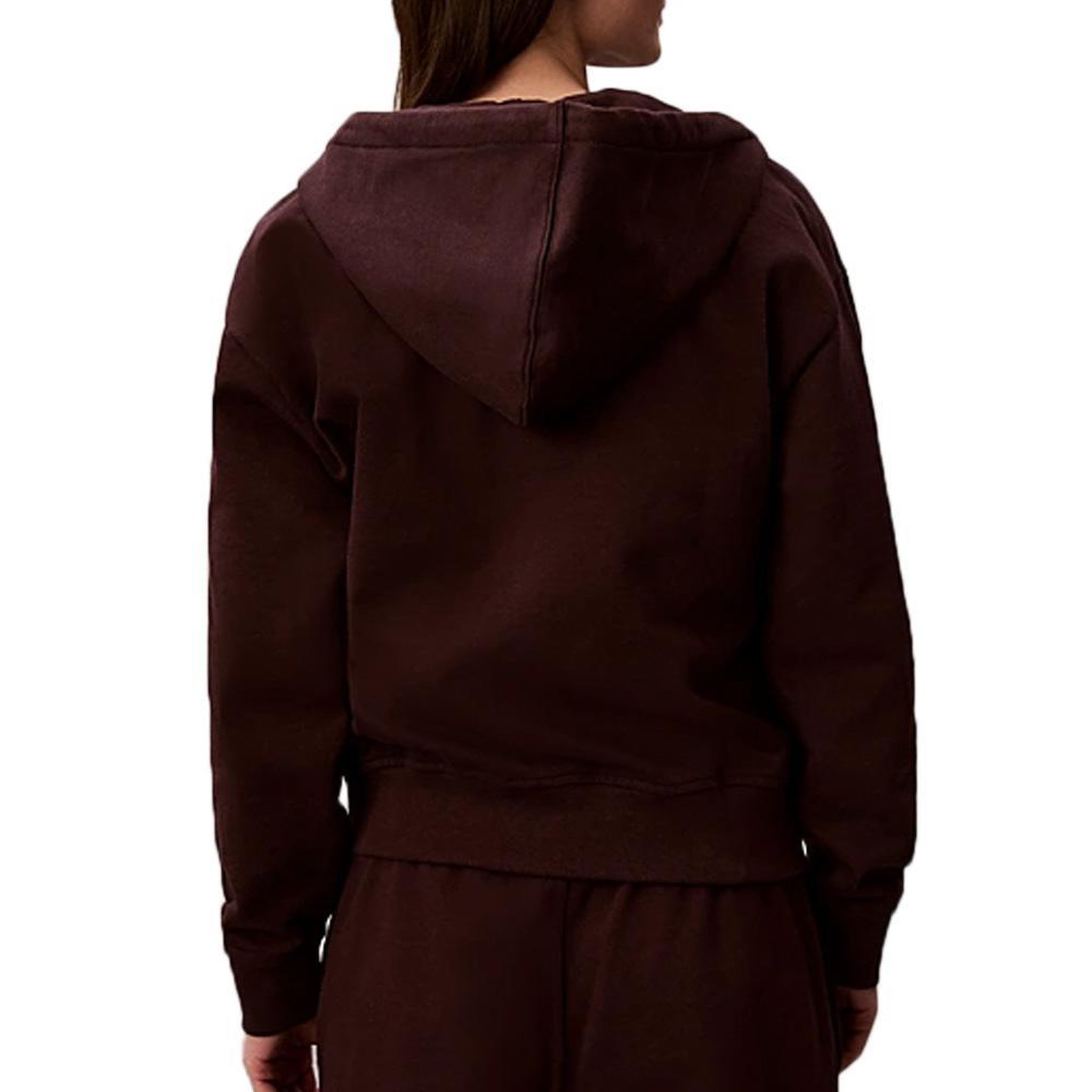 Voir la diapositive 2 : CALVIN KLEIN JEANS Sweat Zippé Marron Femme Calvin Klein Jeans Monologo French
