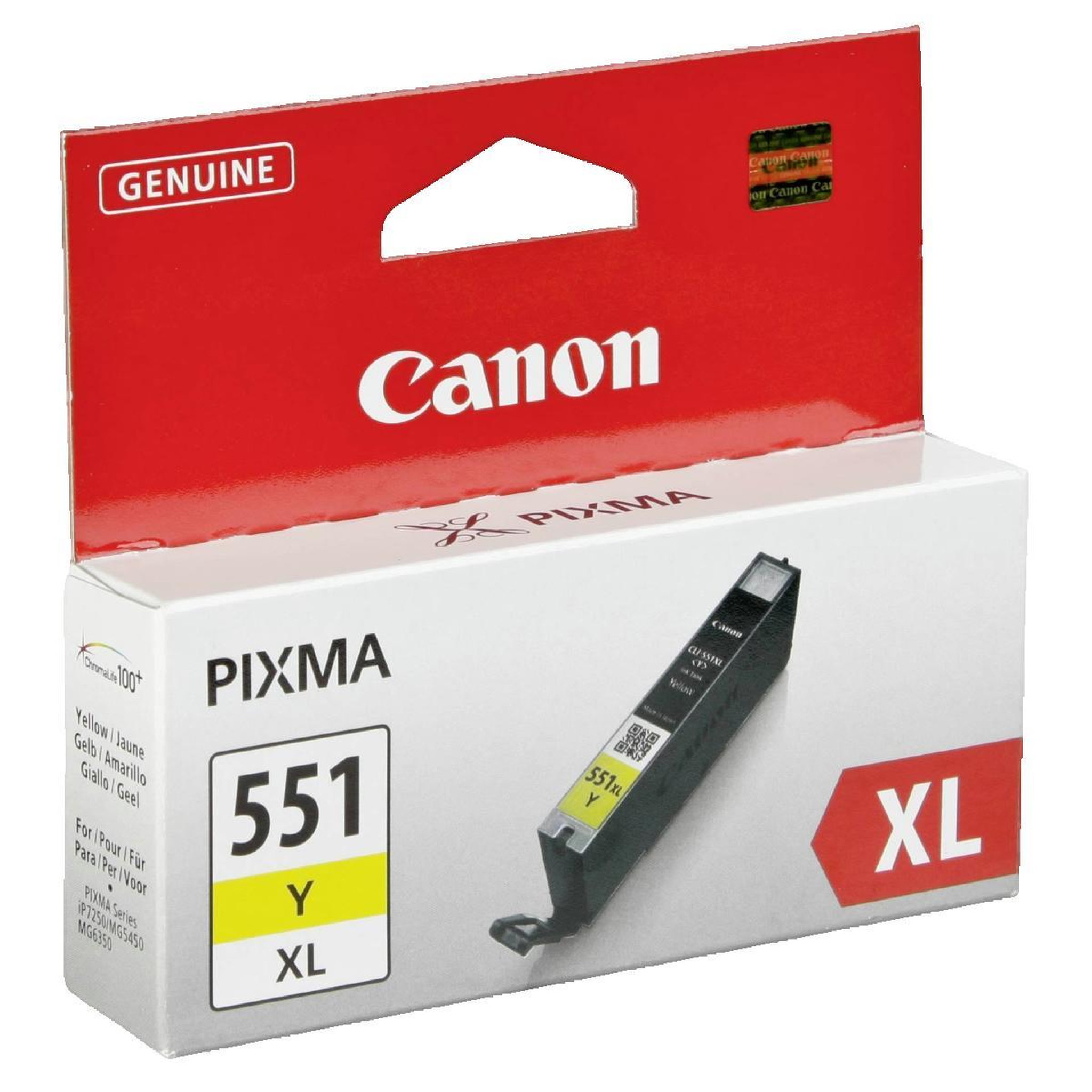 Canon Cartouche d'encre Canon CLI-551Y XL Jaune Originale haute capacité
