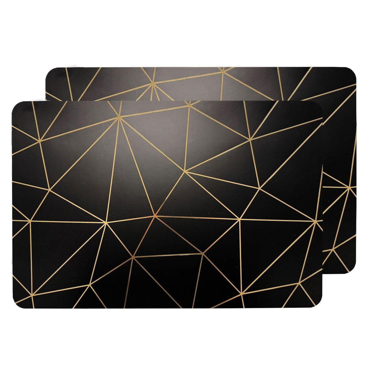 HABITABLE Lot de 2 sets de table avec encre métallique COPPER