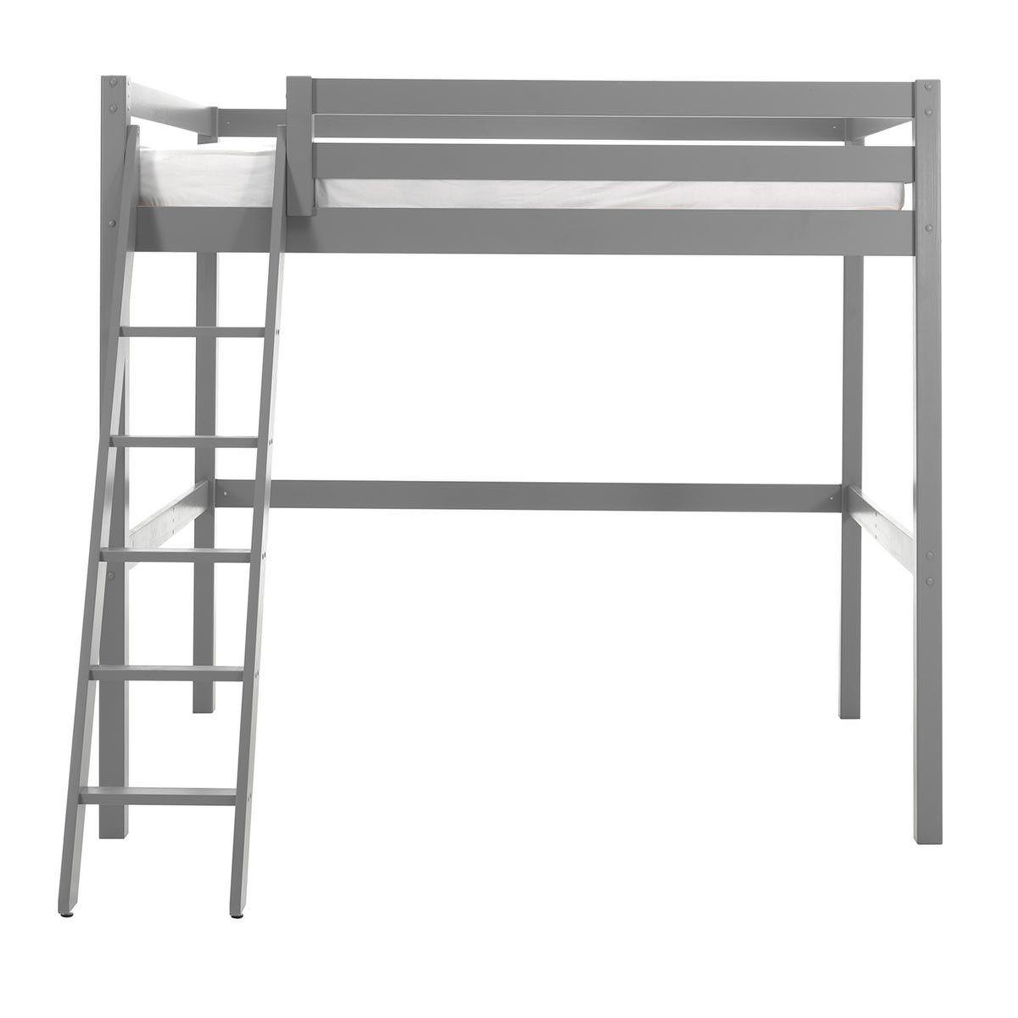 Voir la diapositive 3 : Paris Prix Lit mezzanine  pino  140x200cm gris