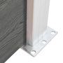 Voir la diapositive 5 : VIDAXL Panneau de cloture WPC 175x146 cm Gris