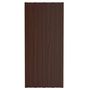 Voir la diapositive 2 : VIDAXL Panneaux de toiture 12 pcs Acier galvanise Marron 100x45 cm