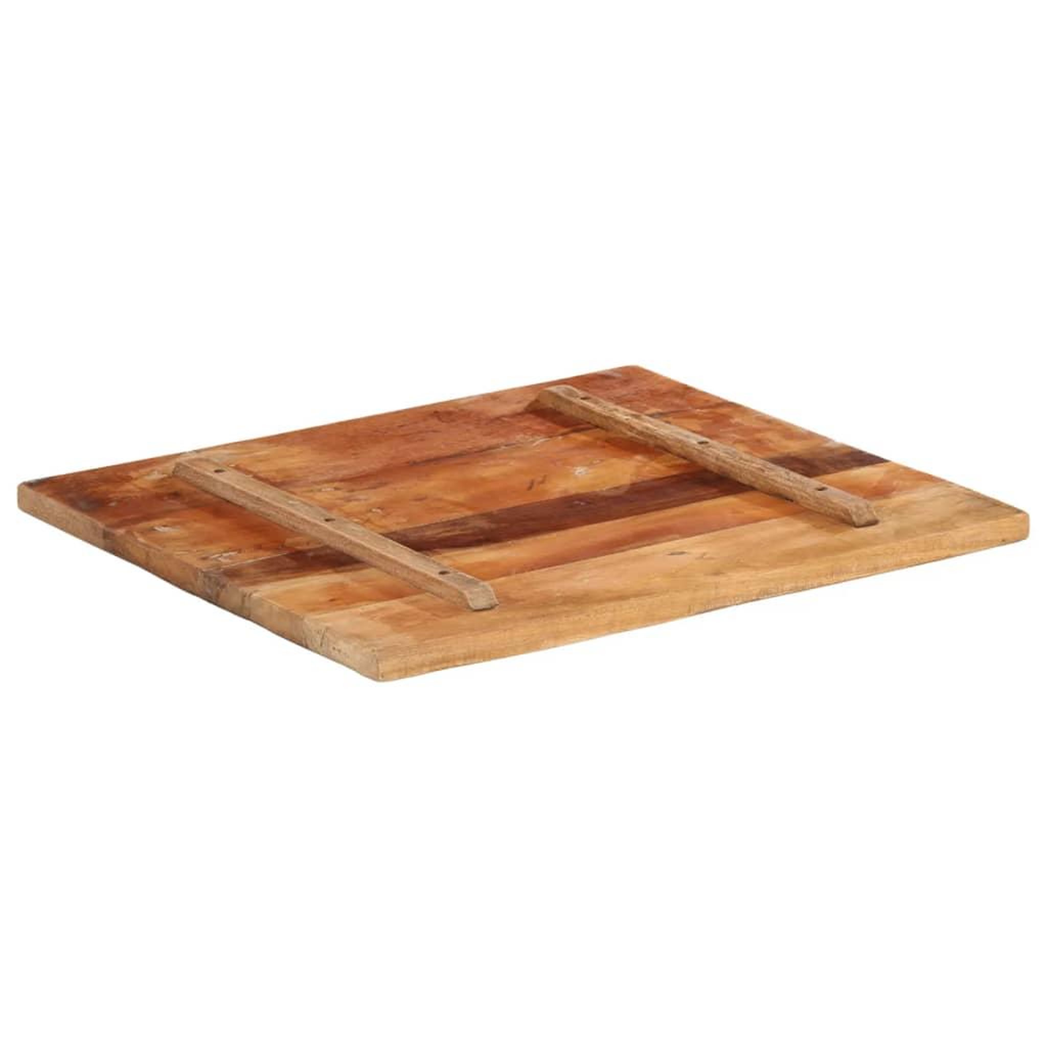 Voir la diapositive 3 : VIDAXL Dessus de table rectangulaire 60x70 cm 25-27 mm bois recupere