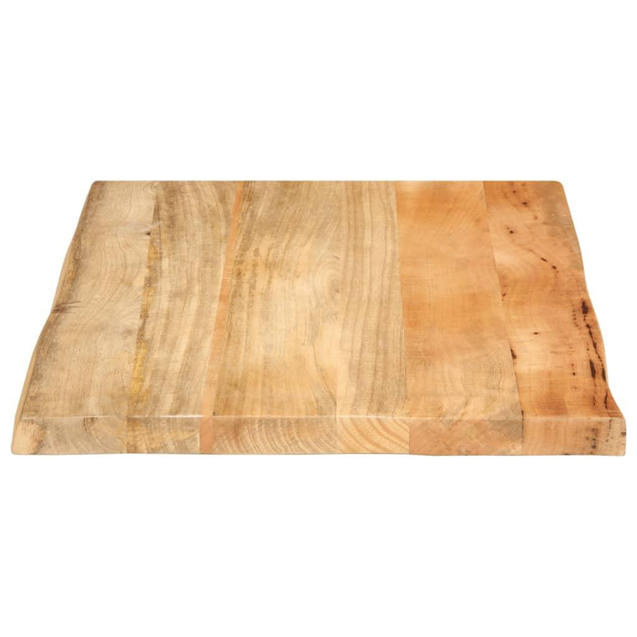 Voir la diapositive 4 : VIDAXL Dessus de table 90x60x3,8 cm bord vivant bois massif manguier