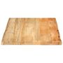 Voir la diapositive 4 : VIDAXL Dessus de table 90x60x3,8 cm bord vivant bois massif manguier