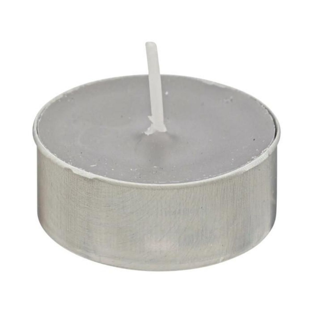 ATMOSPHERA Lot de 18 Bougies Chauffe-Plat  Hugo  3,7cm Gris Clair