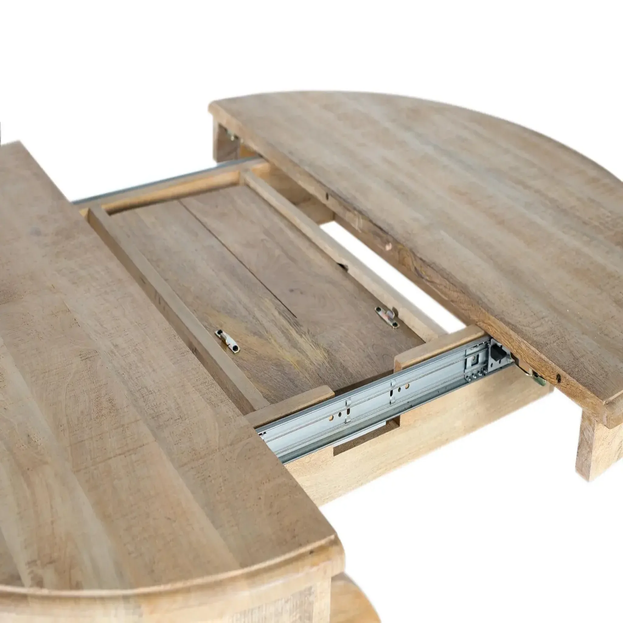 Voir la diapositive 6 : GINER Y COLOMER SL Tables à manger en bois de manguier 120 - 150 cm style rustique moderne