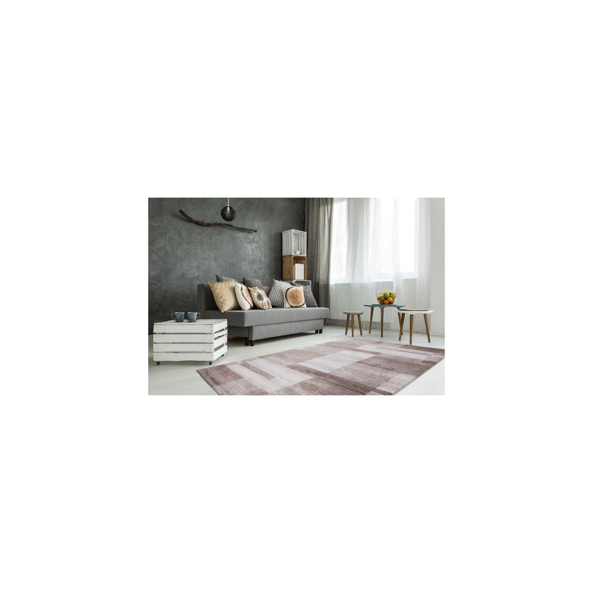Voir la diapositive 4 : Paris Prix Tapis à Poils Courts Tissé  Falkland  Beige