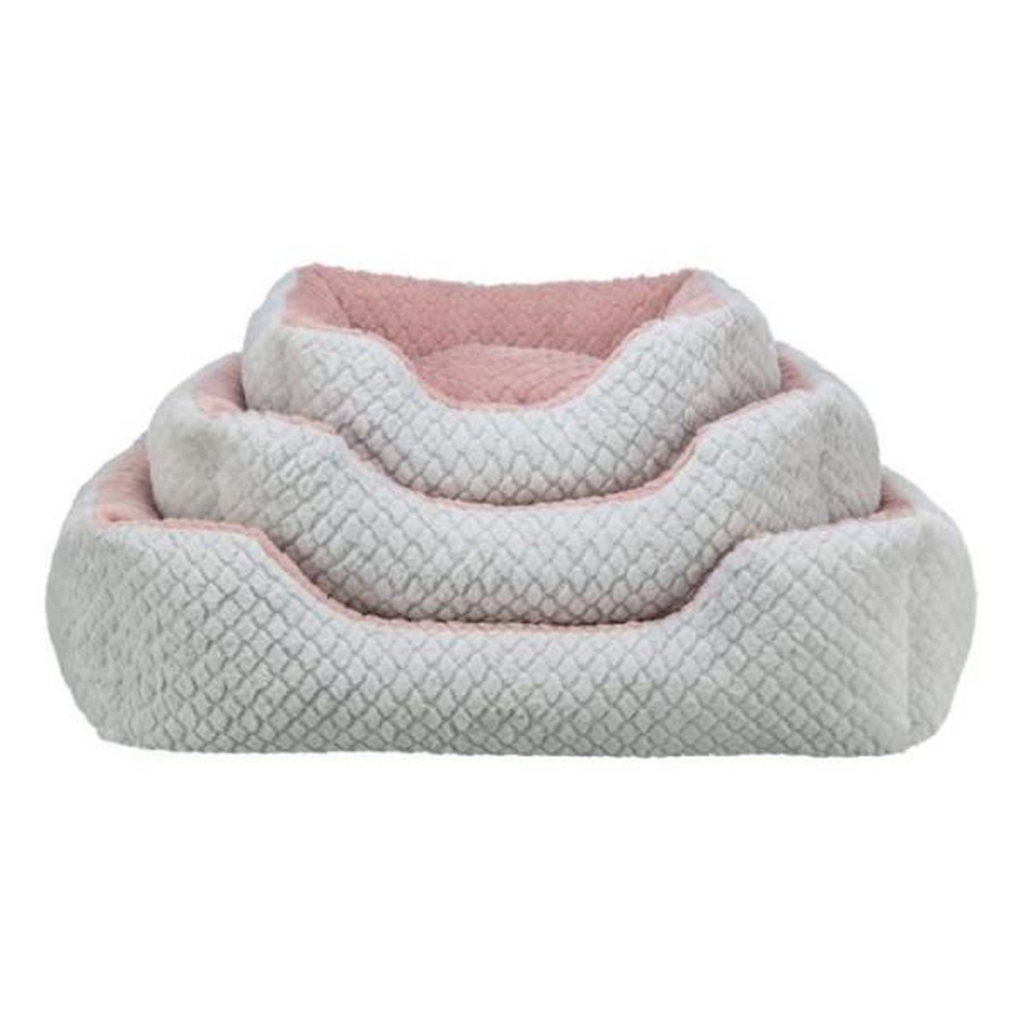 Trixie Panier pour chien - TRIXIE - KALINE MIO - 50 x 40 cm - Gris / Vieux rose
