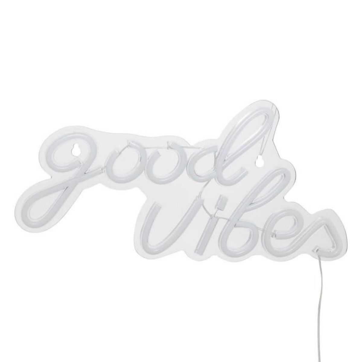 ATMOSPHERA Lampe Murale Néon LED  Good Vibes  40cm Rose