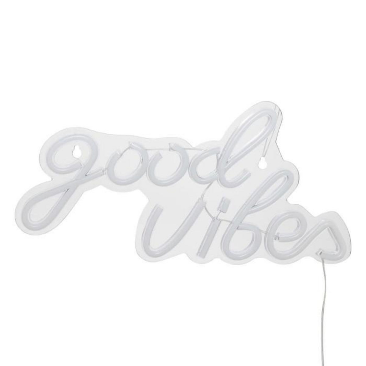 ATMOSPHERA Lampe Murale Néon LED  Good Vibes  40cm Rose