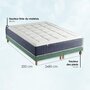 Voir la diapositive 5 : IDLITERIE Ensemble matelas ressort 7 zones KING STYLE, mémoire de forme, sommier, couette, oreillers