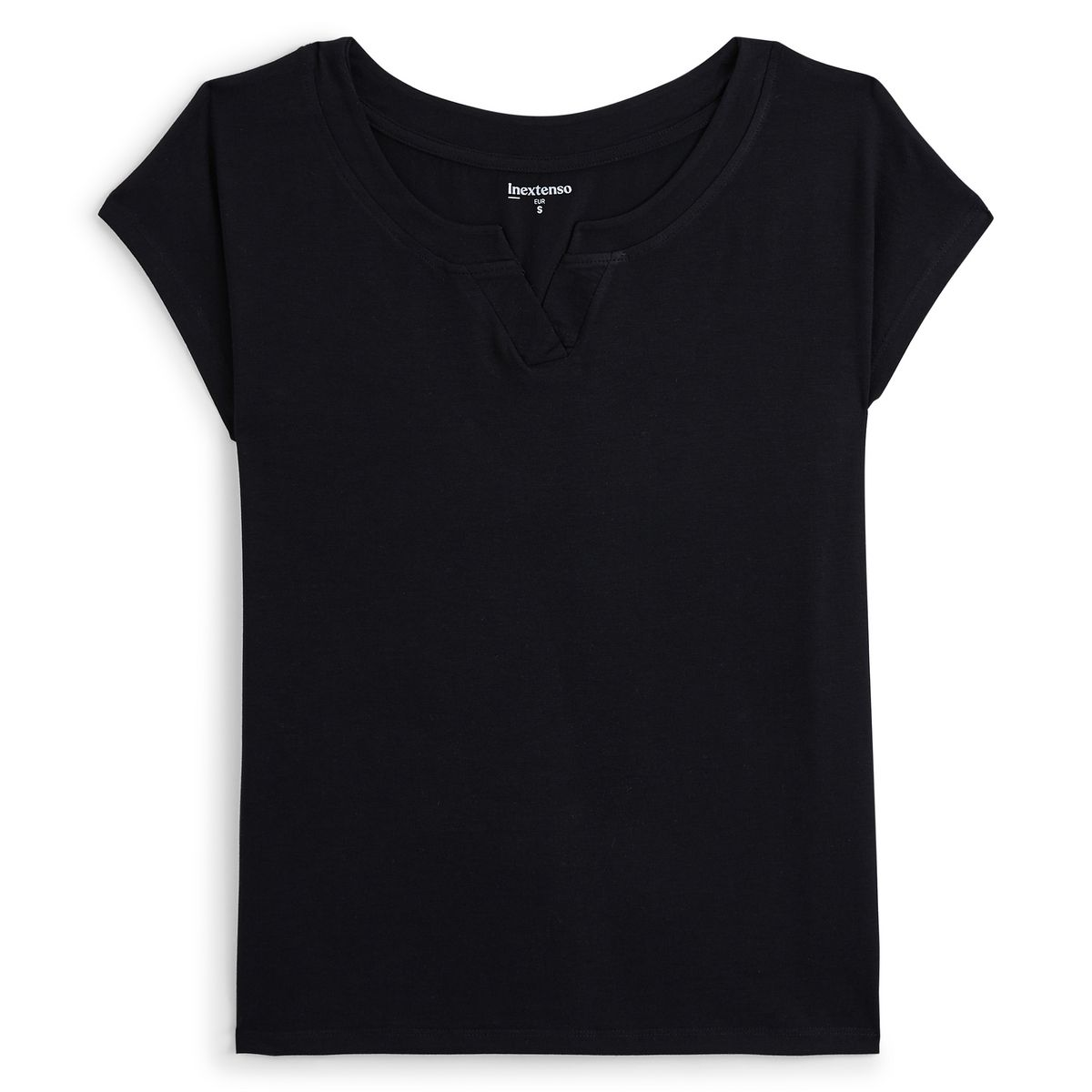 INEXTENSO T-shirt manches courtes noir femme