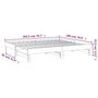 Voir la diapositive 6 : VIDAXL Lit coulissant sans matelas blanc 2x(90x200) cm