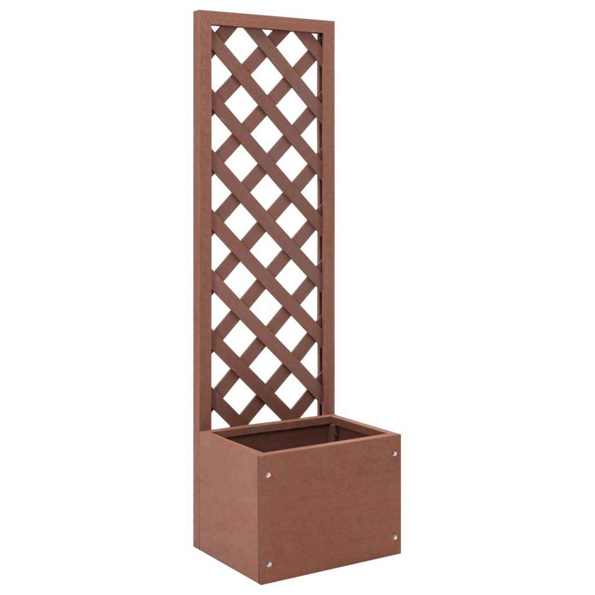 Voir la diapositive 1 : VIDAXL Jardiniere en treillis 40x30x135 cm WPC