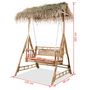 Voir la diapositive 6 : VIDAXL Balancelle a 2 places avec feuilles de palmier Bambou 202 cm
