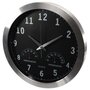 Perel Perel Horloge murale 35,5 cm Noir et argente