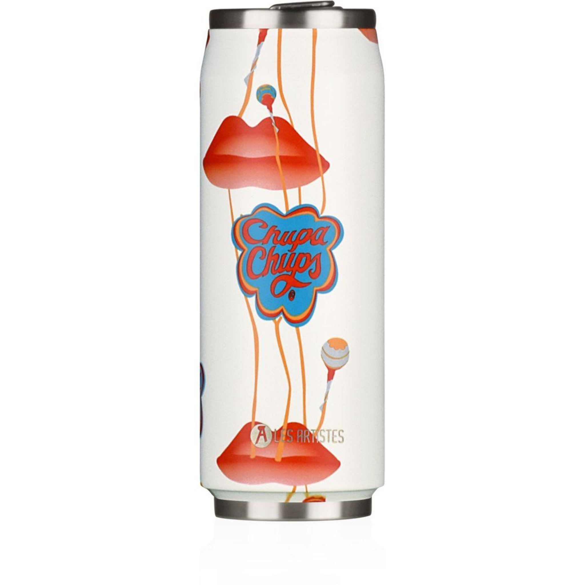 Voir la diapositive 2 : Les Artistes Mug isotherme Canette Chupa Kiss 500ml