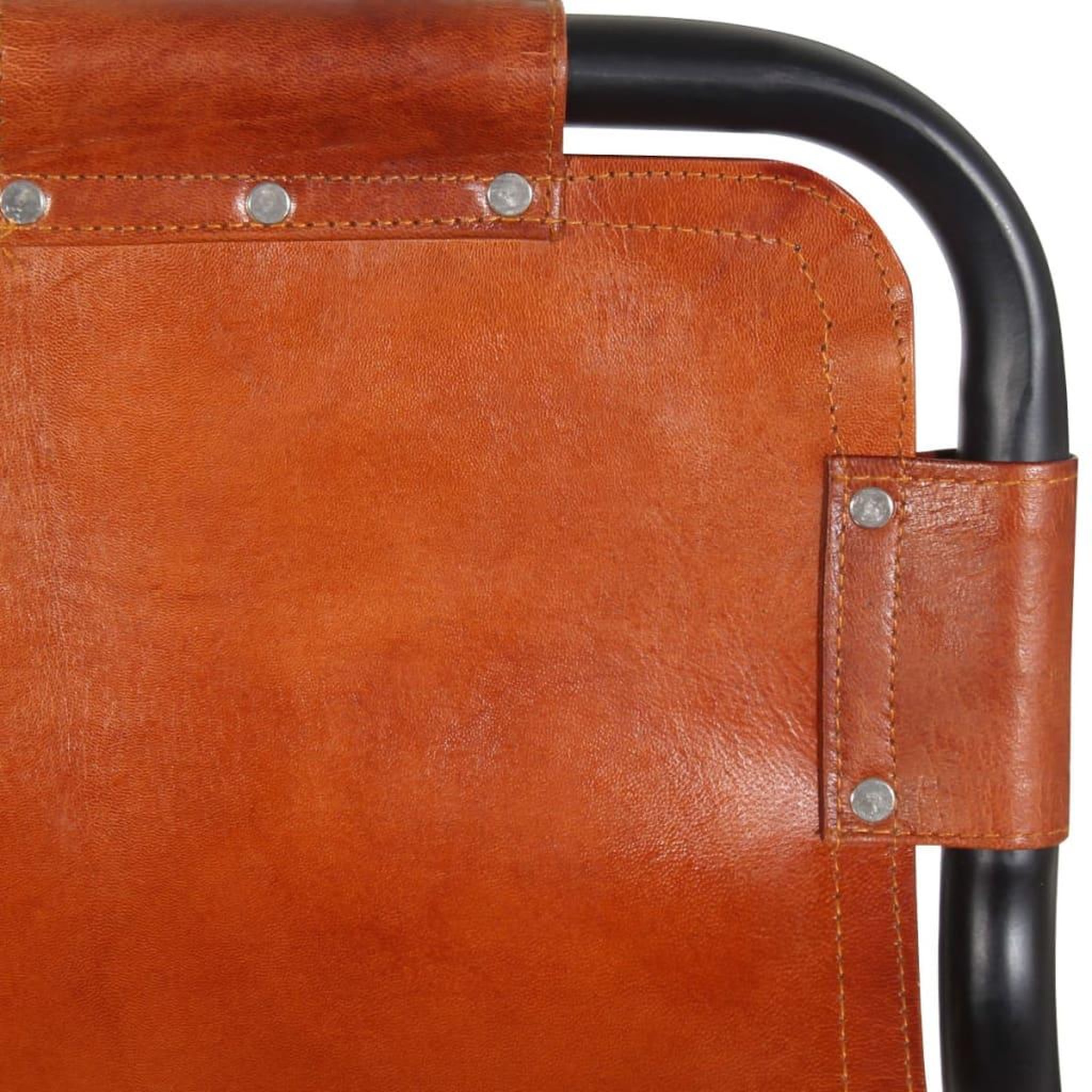 Voir la diapositive 4 : VIDAXL Tabourets de bar lot de 2 cuir veritable