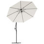 Voir la diapositive 4 : VIDAXL Tissu de remplacement pour parasol deporte Blanc sable 350 cm