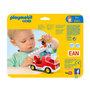 Voir la diapositive 3 : PLAYMOBIL 6967 - 1.2.3 - Camion de pompier avec échelle pivotante 